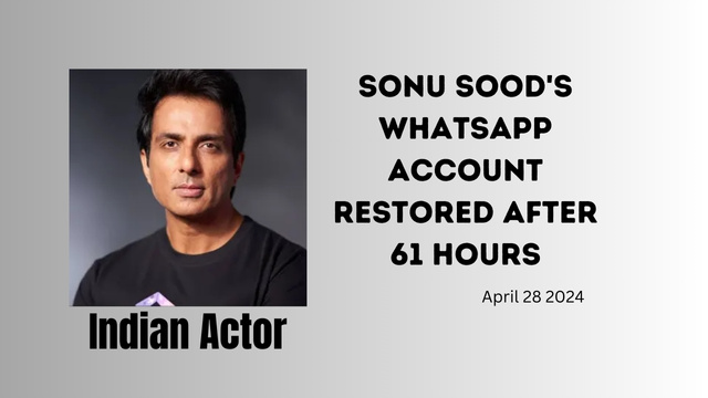 Sonu Sood's WhatsApp account ban and restored